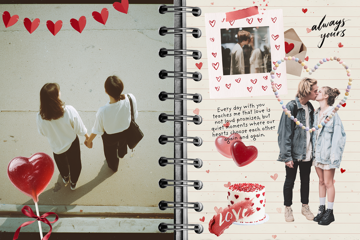Romantic Love Collage Kit, an Object Graphic by VirinaDesign (Photo 8 of 15)