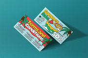 Blue Red Quirky Summer Voucher, a Card Template by graphicook (Thumbnail 3 of 3)