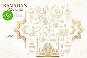 1. Elements for Ramadan Greetings, an Object Graphic by O'Gold! (Thumbnail 1 of 5)