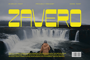 Zavero – Modern Display Font, a Handwritten Font by overlaytemplates