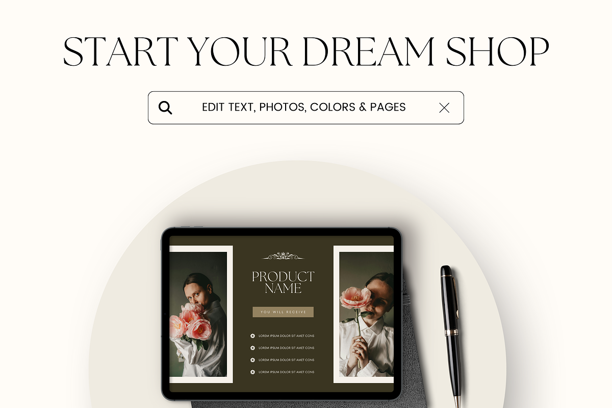 Etsy Shop Kit Branding Templates, a Branding & Logo Template by Branding Babe Co. (Photo 7 of 7)
