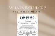 Moon Phase Baby Shower Invitation, an Invitation Template by Blooming Daisy (Thumbnail 2 of 4)