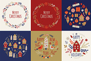 Christmas and New Year Design Kit, a Seasonal Illustration by Artspace (Thumbnail 3 of 6)