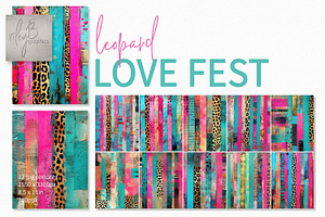 Leopard Love Fest Paintings