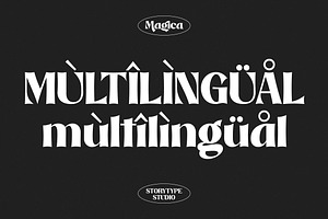 Magica Stylish Display Typeface Font