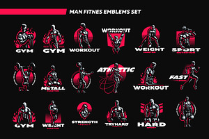 Sporty and athletic man.
