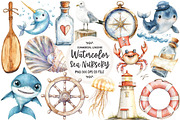 Adventure at Sea Nursery Clipart, an Illustration by OK Design (Thumbnail 1 of 5)