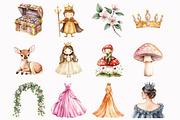 Princess Fairytale Clipart, an Illustration by Design Market (Thumbnail 3 of 5)