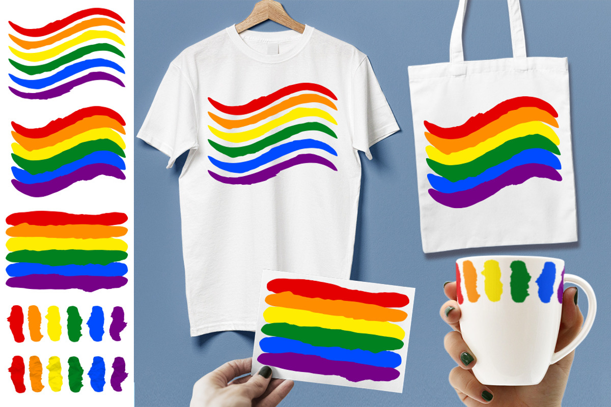 LGBT Pride Flags, Rainbow Flag, an Object Graphic by jelisua88 (Photo 1 of 6)
