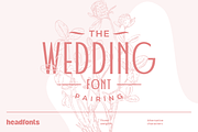 Wedding Font Pairing, a Sans Serif Font by Headfonts (Thumbnail 1 of 8)