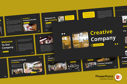 Creative Company - PowerPoint, a Presentation Template by Iqsiart Studio