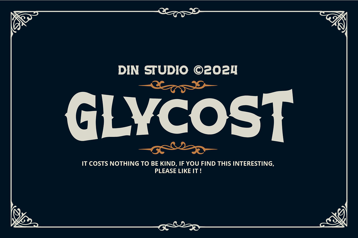 Glycost, a Symbol Font by Vintage Division (Photo 15 of 15)