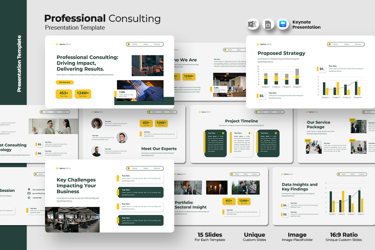 Professional Consulting - Keynote, a Presentation Template by Iqsiart Studio (Photo 1 of 3)