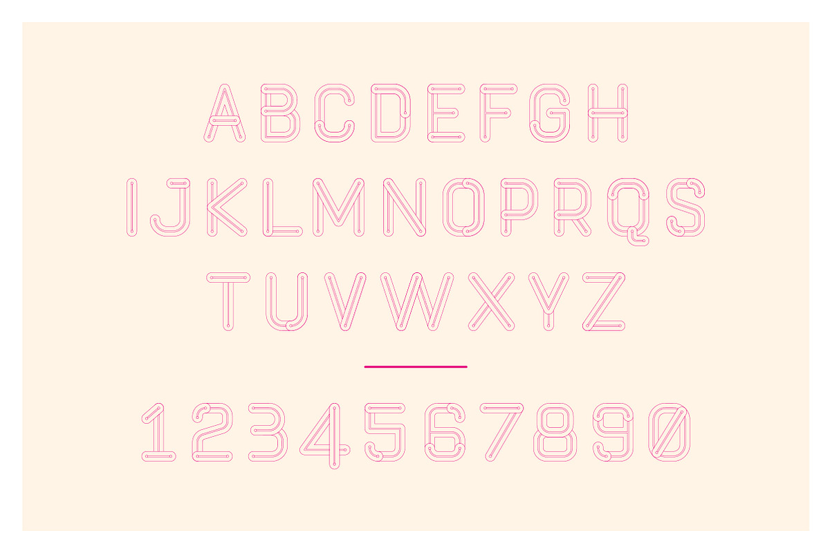 Compact Line Typeface, a Sans Serif Font by Neo-Neon Studio (Photo 14 of 14)