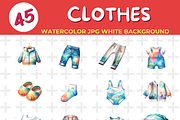 CLOTHES watercolor Jpg Background, an Object Illustration by John_Walker (Thumbnail 1 of 3)