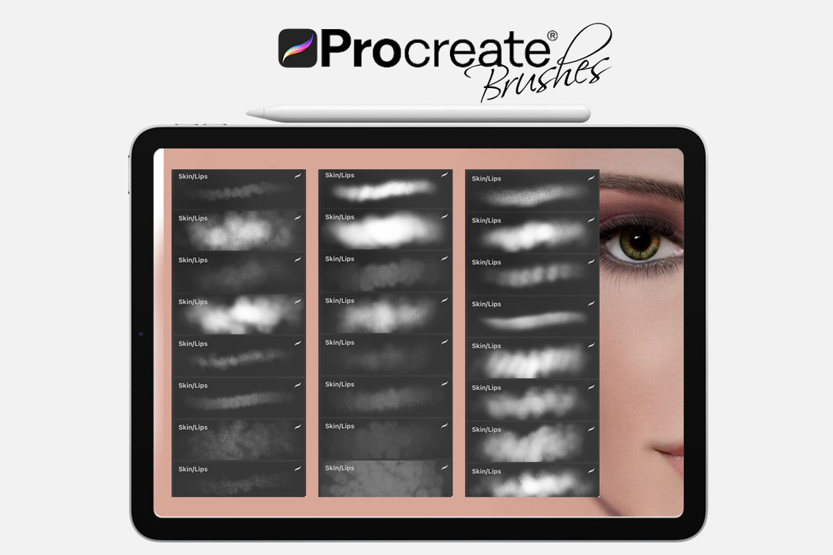 Portrait Brushes for Procreate, a Brush Add-On by FaeryDesign (Photo 5 of 7)