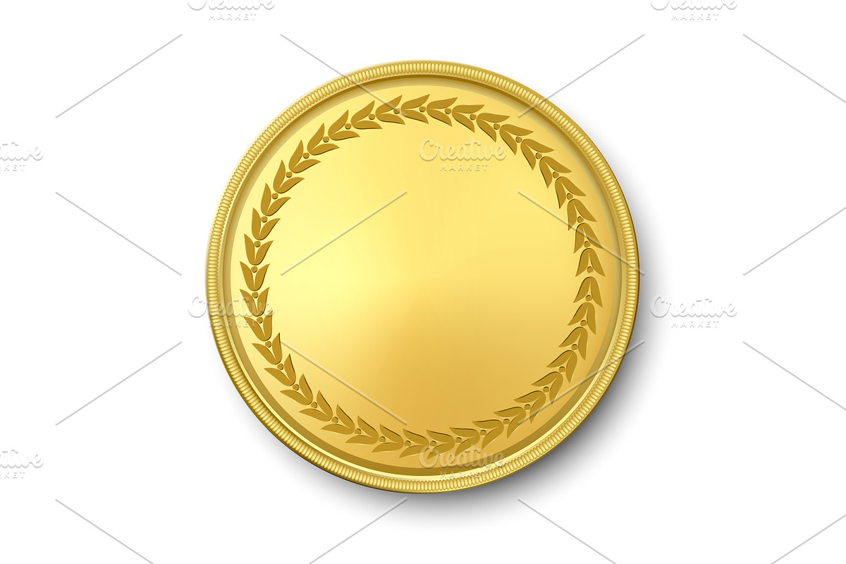 Vector Realistic Golden Coin Set., an Object Graphic by Gomolach (Photo 3 of 7)