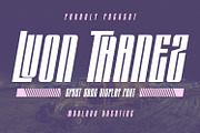 Luon Thanez Sport Sans Display Font, a Sans Serif Font by Maulana Creative (Thumbnail 1 of 7)