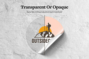Transparent Sticker Mockup, a Graphic by rebrandy (Thumbnail 3 of 8)