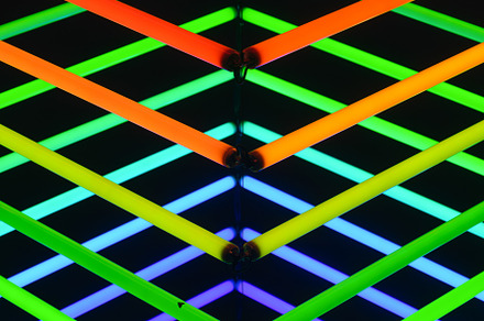 Neon lights as a background., an Abstract Photo by Landscape and travel