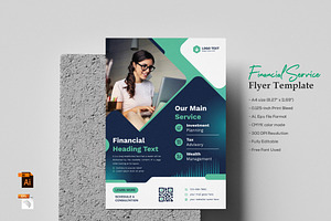 Flyer Template for Financial Service, a Flyer Template by zahidhossainalif
