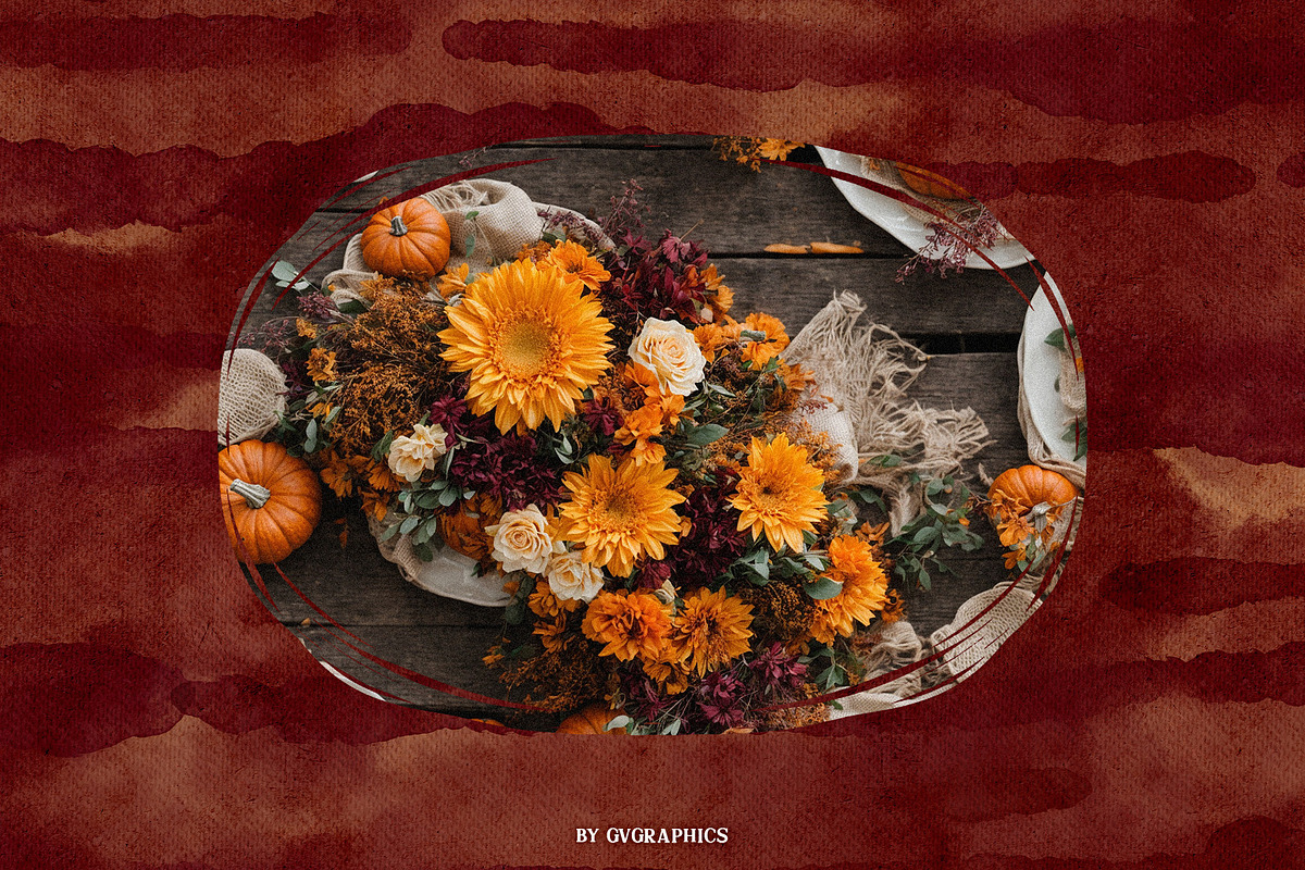 Afra | Autumn Backgrounds and Frames, a Background Graphic by GVGraphics (Photo 9 of 13)