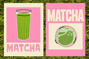 Matcha vector illustration Bundle, a Food Illustration by Luamor (Thumbnail 9 of 10)