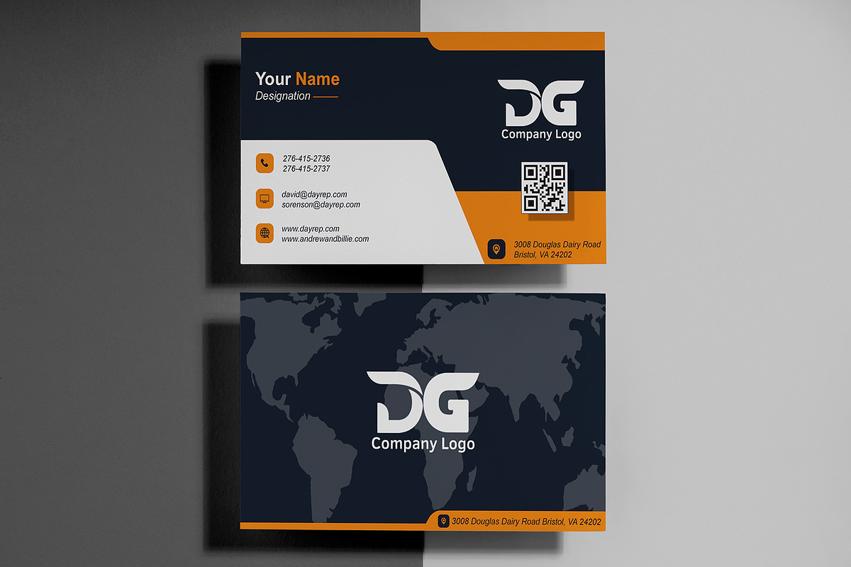 Office Business Card Template - PSD preview 2
