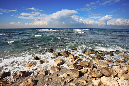 Azure waves, a Nature Photo by kavram