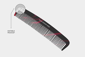 Realistic Comb Mockup, a Product Mockup by graphypix