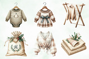Neutral Christmas Laundry Clipart, an Illustration by Creative Art (Thumbnail 5 of 6)