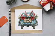 Christmas Gnome and truck clipart bu, an Illustration by RobertsArt (Thumbnail 2 of 6)