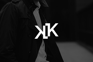 Minimalist Modern Initials KK Logo