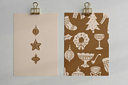Christmas Icons Linocut Bundle, an Illustration by ClayStudio (Thumbnail 4 of 8)