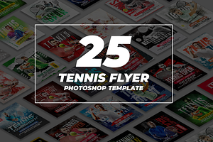 25 Tennis Flyer Template Bundle