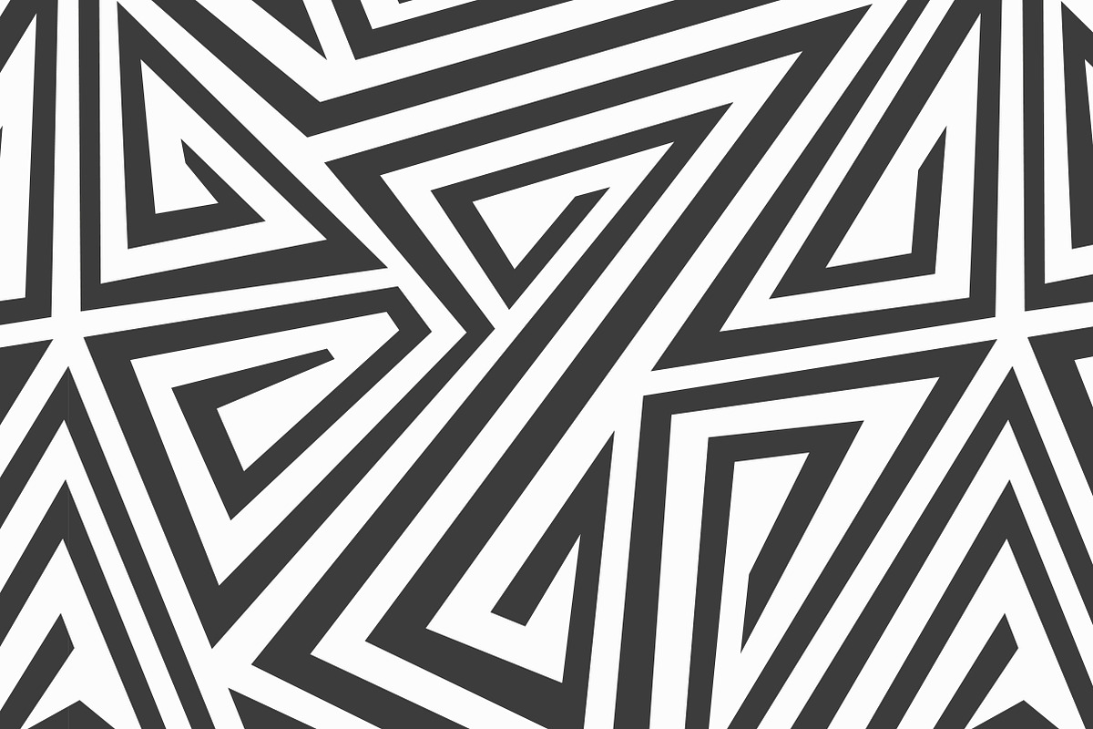 Monochrome Maze Patterns, a Pattern Graphic by Gudiny (Photo 12 of 13)