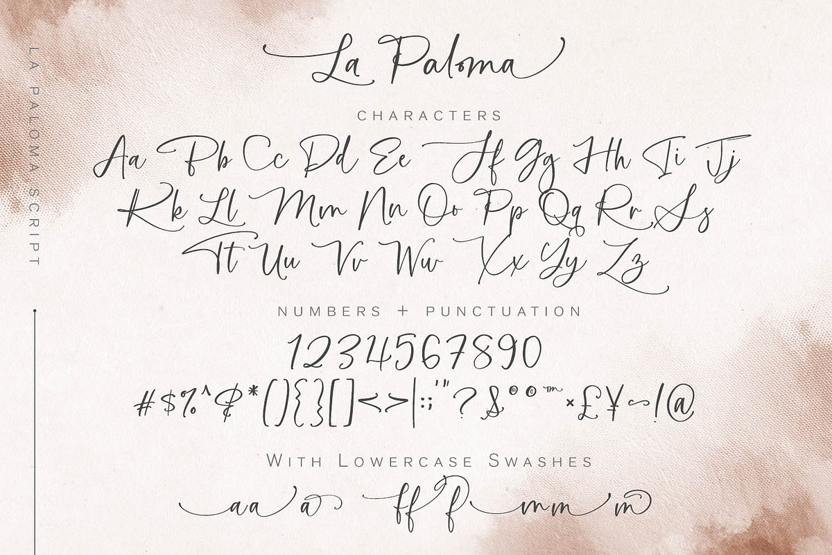 La Paloma Script + Catchwords, a Script Font by Callie Rian & Co. (Photo 17 of 21)