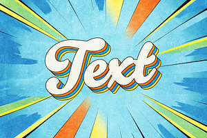 Retro Comic Text Effect