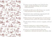 Old Church Toile de Jouy Print, a Background Graphic by Hughes Studio (Thumbnail 4 of 7)