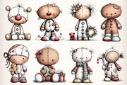 Whimsical Dolls Clipart Bundle, an Illustration by Dream Creation (Thumbnail 5 of 7)