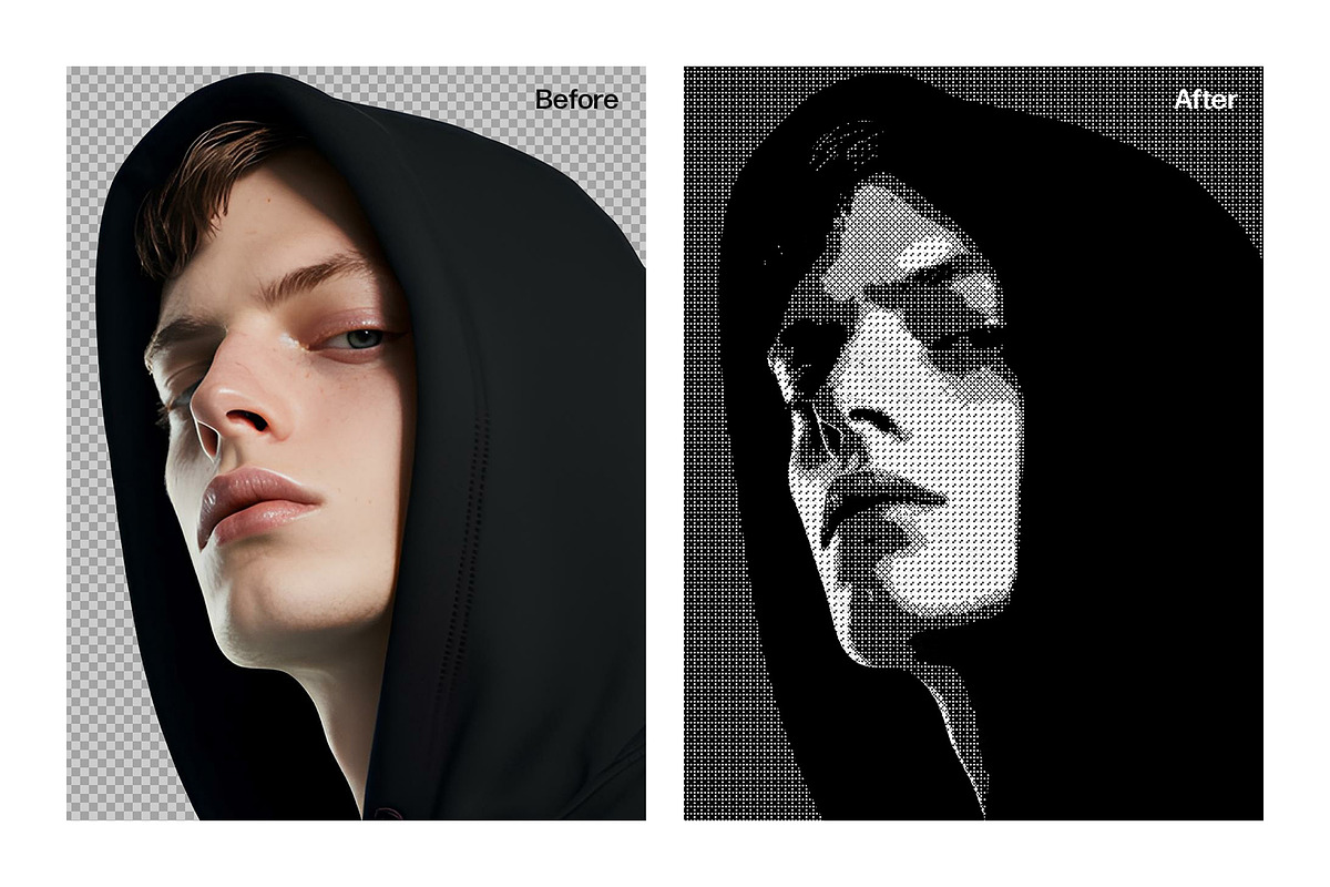 Halftone Bitmap Photo Effect, a Layer Style Add-On by DesignerCandies (Photo 6 of 7)