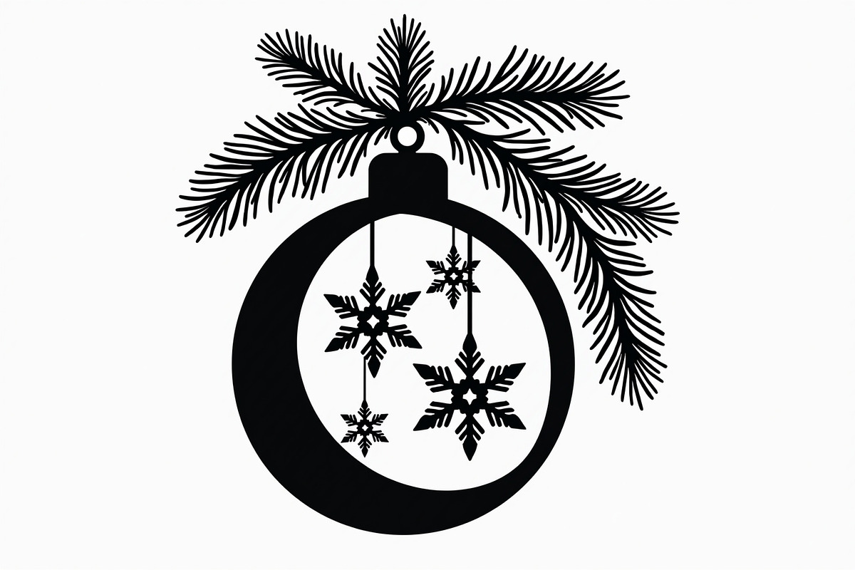 Christmas Laser Cut Ornament Bundle, a Graphic by musafir_fashion (Photo 4 of 16)