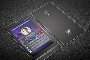 Sony Xperia Style Business Card