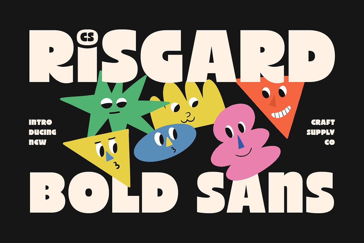 CS Risgard – Bold Sans Font, a Sans Serif Font by Craft Supply Co. (Photo 1 of 8)