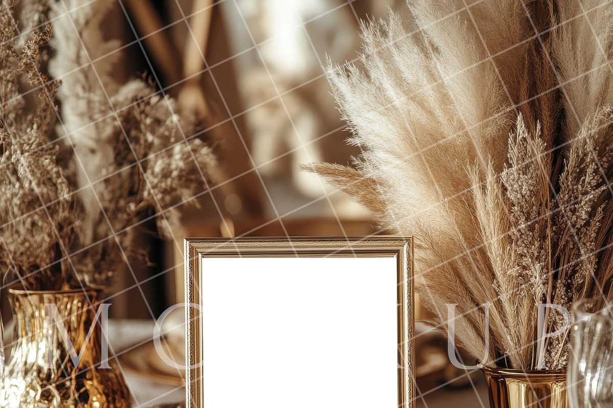 Boho 8x10 table sign number mockup, an Advertising Mockup by Blush Roses Print (Photo 7 of 8)