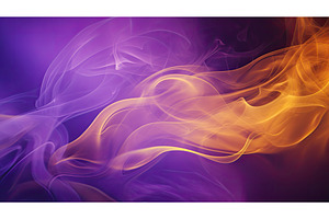 wisps purple and gold smoke ai, a Nature Photo by pikepicture