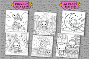 The Little Cat Coloring Book pages, an Illustration by one-touch (Thumbnail 4 of 4)