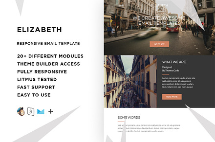 Elizabeth – Email template, an Email Template by ThemesCode