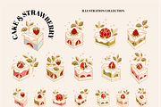 Vintage Cake Logo & Label Set, a Food Illustration by Artflorara (Thumbnail 3 of 8)