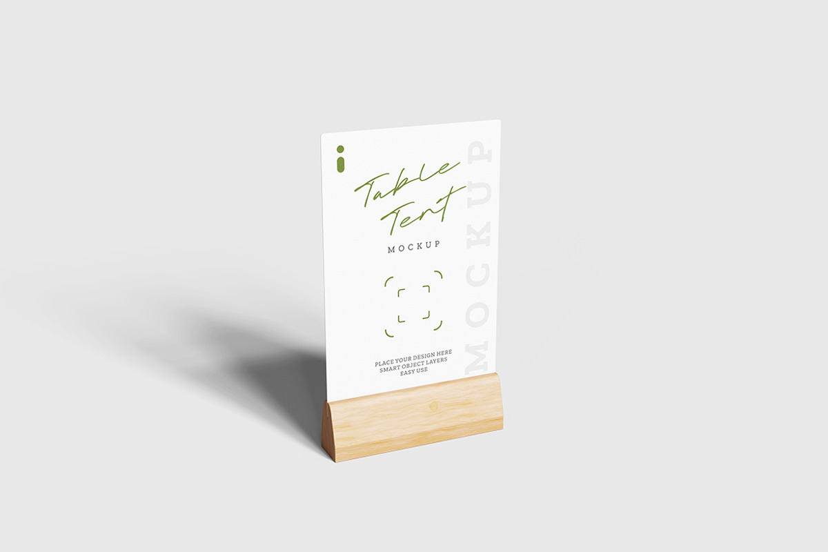 Table Tent Mockup, a Product Mockup by Indah (Photo 2 of 6)